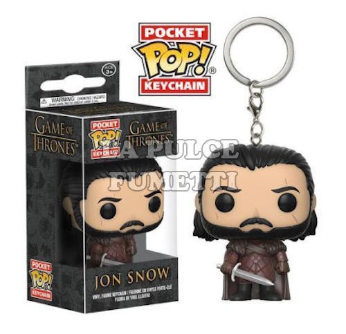 GAME OF THRONES: JON SNOW - POP FUNKO POCKET KEYCHAN 4 CM